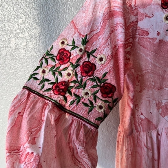 Indo Era size M boho embroidered dress - Picture 4 of 11